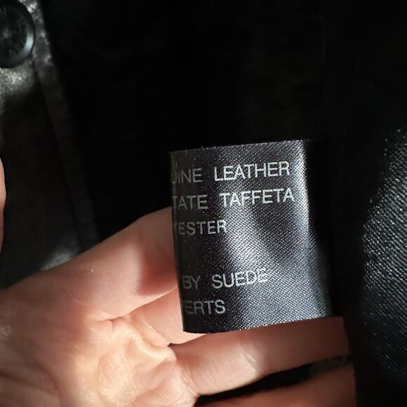 Michael Hoban Men’s XXL NORTH BEACH LEATHER Coat Overcoat Goth Rock 80s - Picture 11 of 16